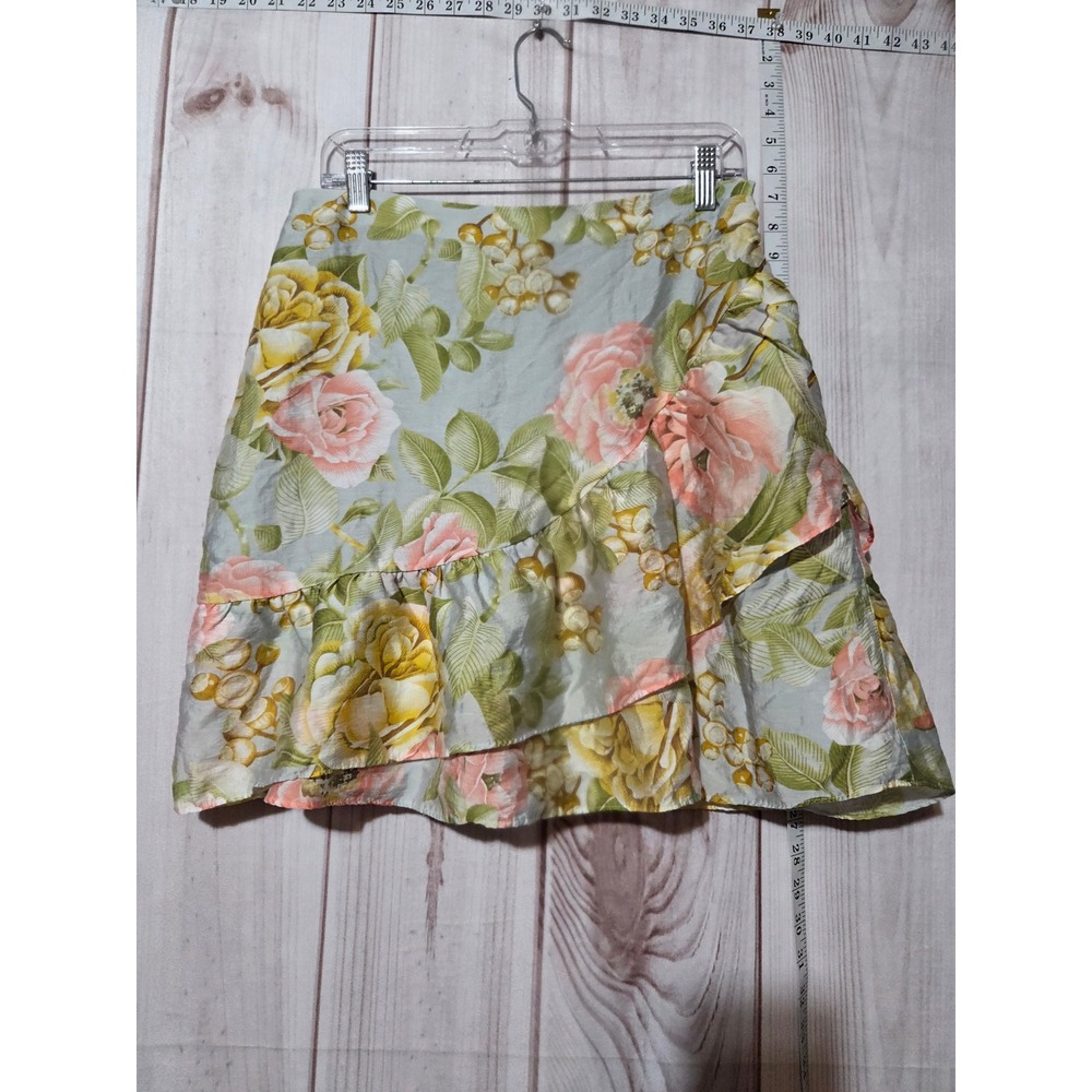 Express Skirt Ladies 12 Pink Floral Fairy‎ Core Feminine Mini